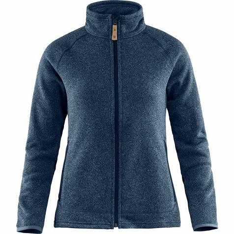 Fjallraven Övik Sweater Navy Singapore For Women (SG-481677)